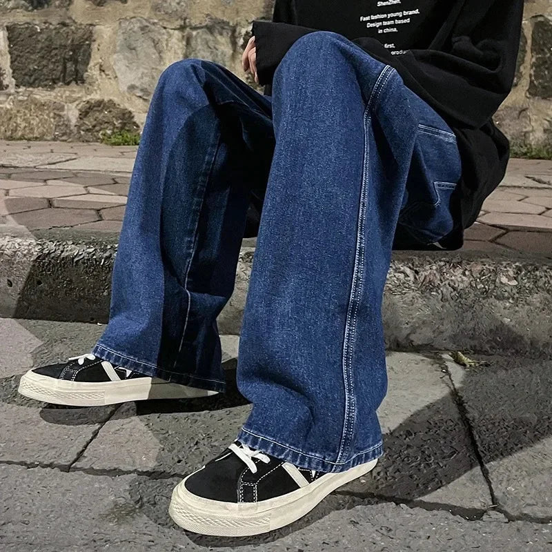 Straight-Leg High Street Pants